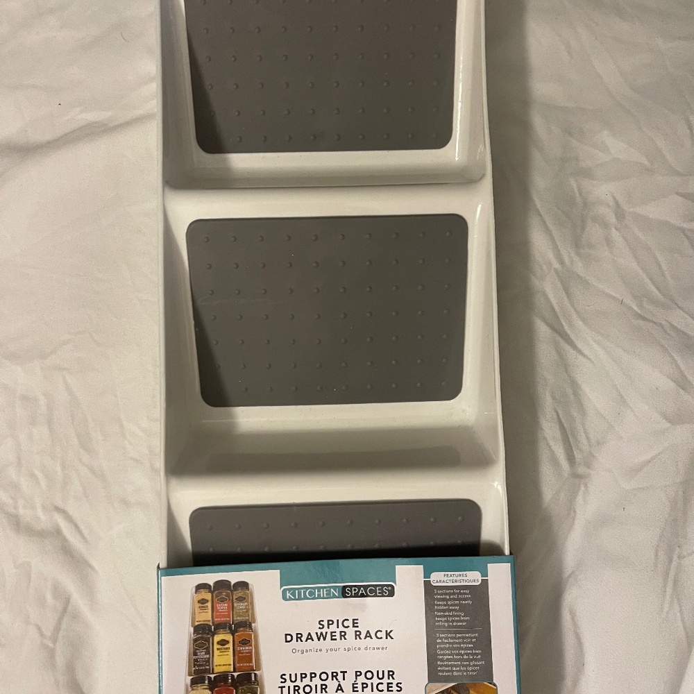 kitchen spaces spice drawer rack
